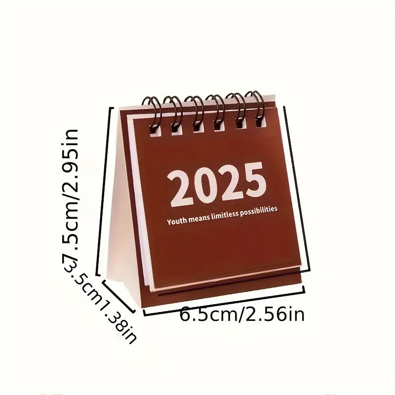 2025 Mini Desktop Calendar – Compact & Stylish Planner