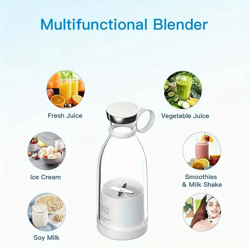 350ml Portable Electric Wireless Mini Fruit Blender-Juicer