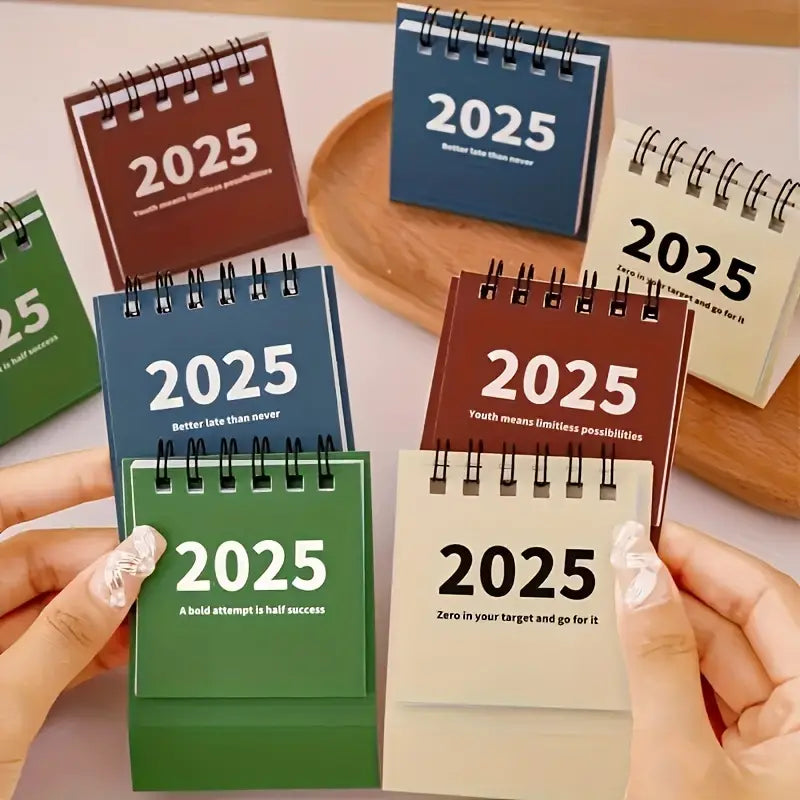 2025 Mini Desktop Calendar – Compact & Stylish Planner