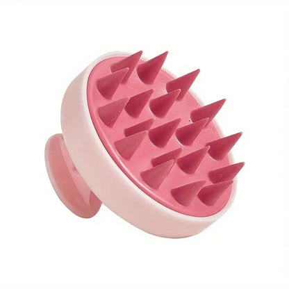 1pc Soft Silicone Hair and Scalp Massager Brush