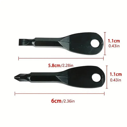 2pcs Portable Key Screwdriver