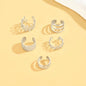 Set of 5 Elegant Silver Ear Cuffs – No Piercing Needed!