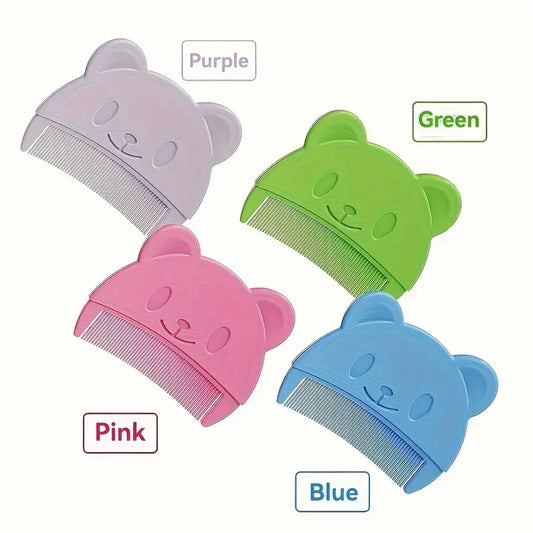 Bear-Shaped Newborn Comb pink