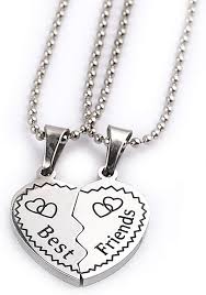 Heart-Shaped Necklaces  Pendants for Best Friends,